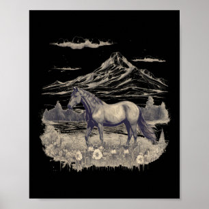 Pferd Lover - Geschenke Frauen und Mädchen Poster