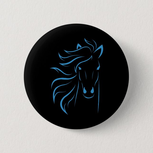 Pferd Lover Geschenke Womens Reittiere Männer Reit Button (Vorderseite)