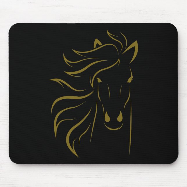 Pferd Lover Geschenke Womens Reittiere Männer Reit Mousepad (Vorne)