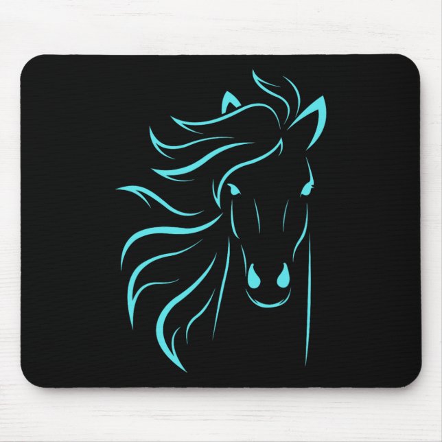 Pferd Lover Geschenke Womens Reittiere Männer Reit Mousepad (Vorne)