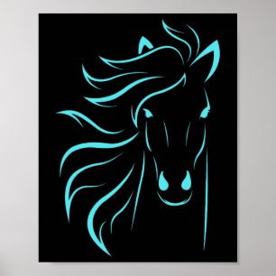 Pferd Lover Geschenke Womens Reittiere Männer Reit Poster
