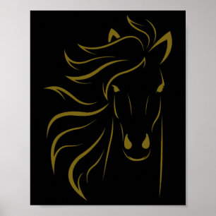 Pferd Lover Geschenke Womens Reittiere Männer Reit Poster