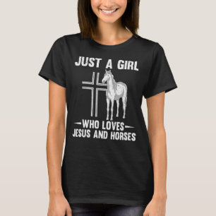 Pferd Lover Jesus Devotee Reittiere Frauen H T-Shirt