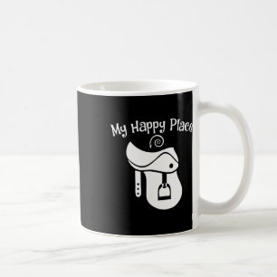 Pferd Lover Mein glücklicher Platz Sattel Reittier Kaffeetasse