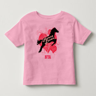 Pferd Lover Personalisiert Nya Kundenspezifisches  Kleinkind T-shirt