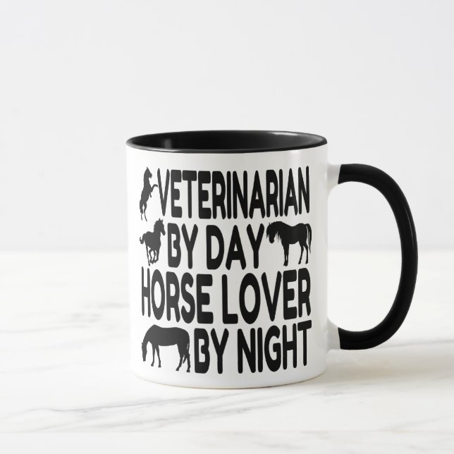Pferd Lover Veterinarian Tasse (Rechts)