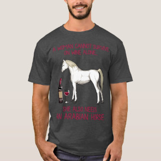 Pferd Lover Wine Lover Junge T-Shirt
