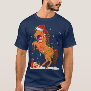 Pferd Lover Xmas Lights Weihnachten Weihnachten T-Shirt