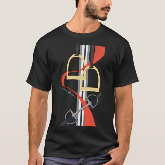 Pferd-Luxushorsetshirt T-Shirt (Vorderseite)