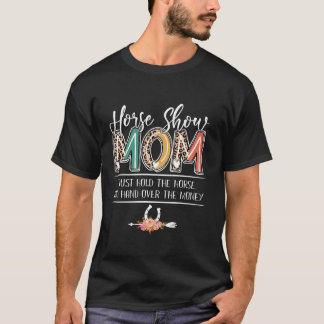Pferd Mama Muttertag Pferdeleopard Langschläfer an T-Shirt