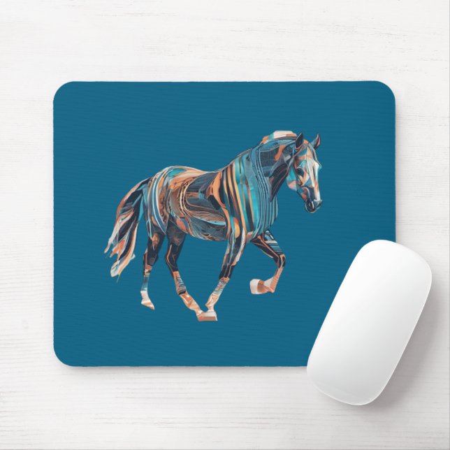Pferd-Mauspad Mousepad (Mit Mouse)