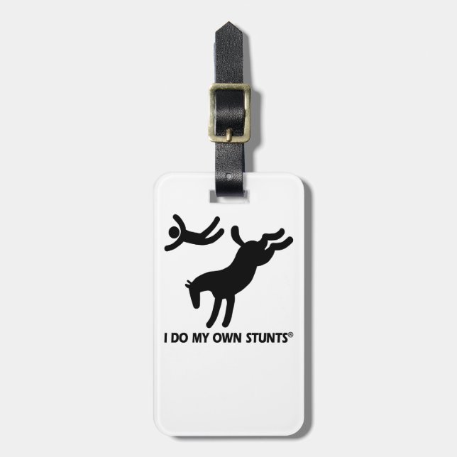 Pferd meine eigenen Bremsungen Gepäckanhänger (Vorderseite vertikal)