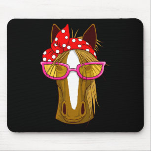 Pferd mit Bandana - Reiten Mousepad