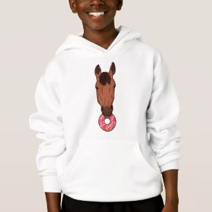 Pferd mit Donut Hoodie