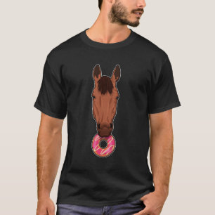 Pferd mit Donut T-Shirt