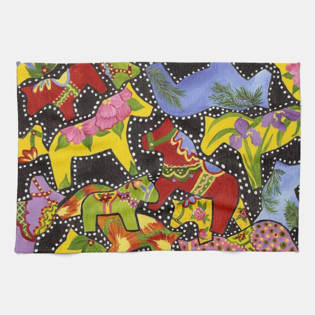 Pferd mit einem anderen Küchentuch (Horizontal)