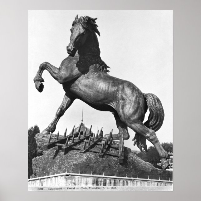 Pferd mit einer Harze Poster (Vorne)