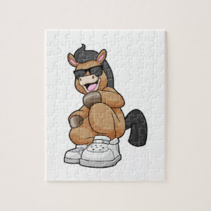 Pferd mit großen Schuhen Puzzle