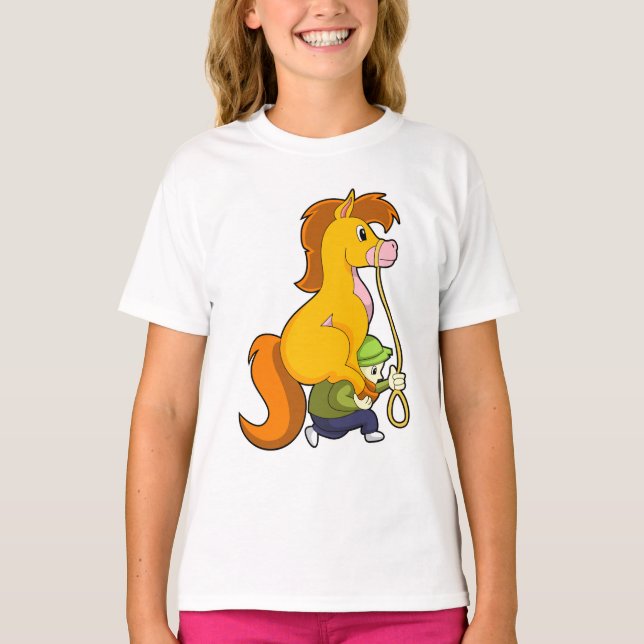 Pferd mit Junge.PNG T-Shirt (Vorderseite)