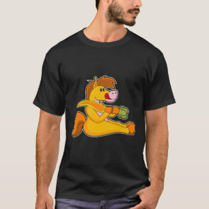 Pferd mit Karrot T-Shirt