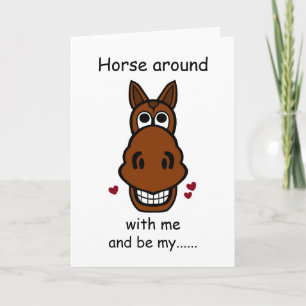 Pferd mit mir, Valentinstag Pferd Karte