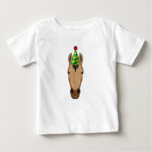 Pferd mit Party-Hut Baby T-shirt