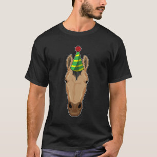 Pferd mit Party-Hut T-Shirt