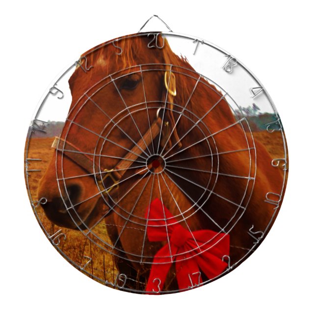 Pferd mit Red Bow Dartscheibe (vorne)