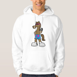 Pferd mit Sonnenbrille Hoodie