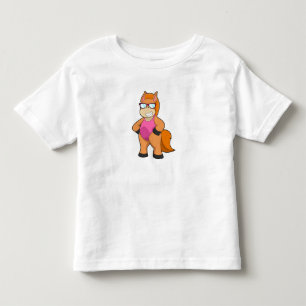 Pferd mit Sonnenbrille Kleinkind T-shirt