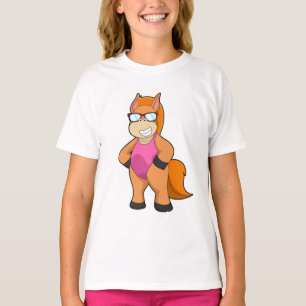 Pferd mit Sonnenbrille T-Shirt