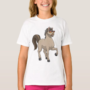 Pferd mit Sonnenbrille T-Shirt