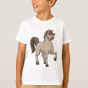 Pferd mit Sonnenbrille T-Shirt