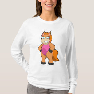 Pferd mit Sonnenbrille T-Shirt