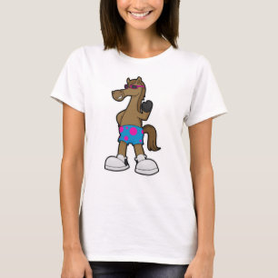 Pferd mit Sonnenbrille T-Shirt