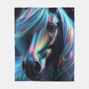 Pferd mit unglaublichen Merkmalen Fleecedecke