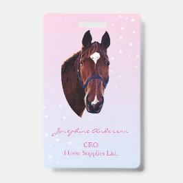 Pferd mit White Star Ausweis