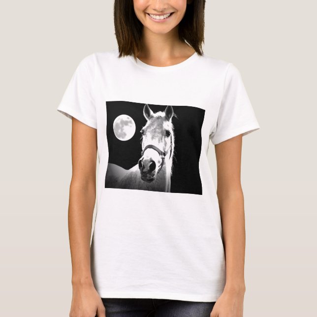 Pferd & Mond T-Shirt (Vorderseite)