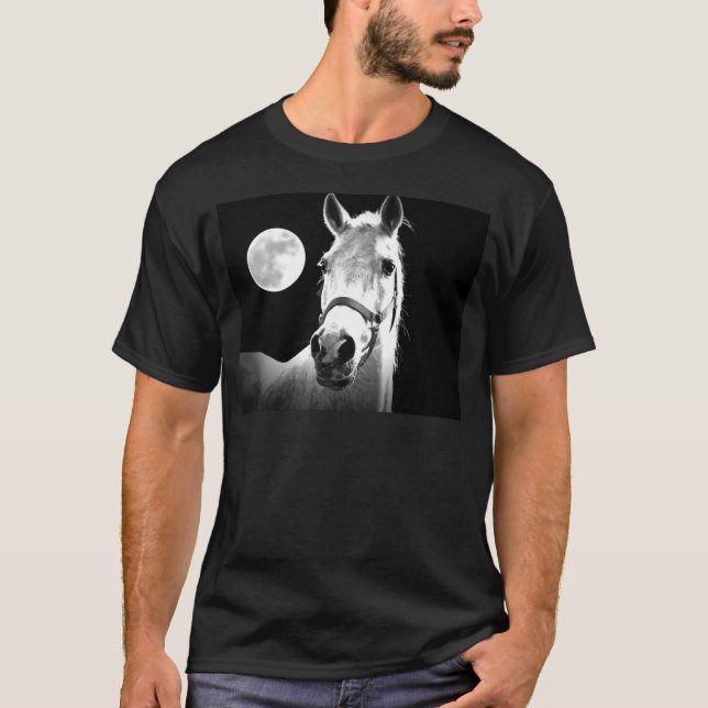 Pferd & Mond T-Shirt (Vorderseite)