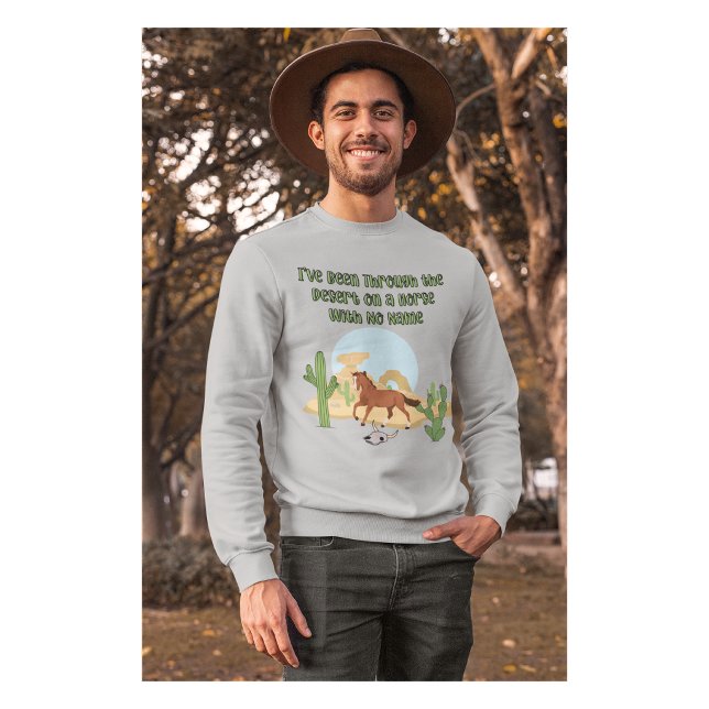 Pferd Ohne Namen Herren Sweatshirt (A Horse With No Name)