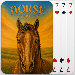 Pferd Open Prairie Wildlife Spielkarten