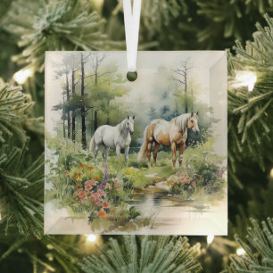Pferd Ornament Aus Glas