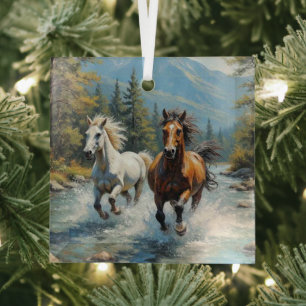 Pferd Ornament Aus Glas