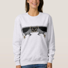 Pferd Pferd Stars Lorbeerkranz Sweatshirt