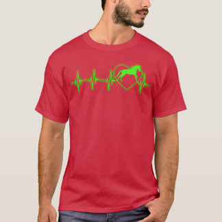 Pferd Pferde Heartbeat Retro T-Shirt