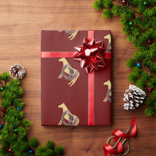 Pferd, Pferdeschuhsattel Geschenkpapier