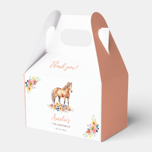 Pferd Pink Bläsergeburt Pony Fevor Box Geschenkschachtel (Vorderseite)