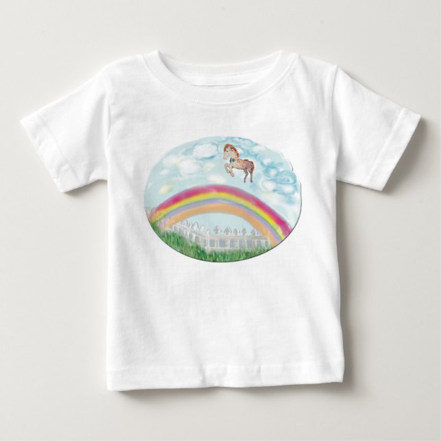 Pferd, Pony Baby T-shirt (Vorderseite)