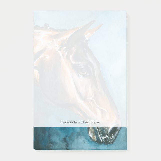 Pferd Post-it Klebezettel (Vorderseite)