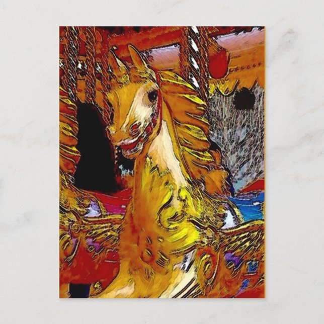 Pferd Postkarte (Vorderseite)